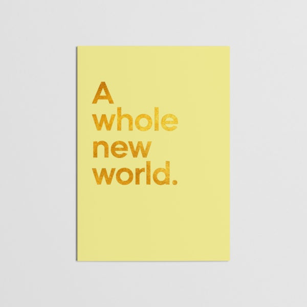 A Whole New World Card