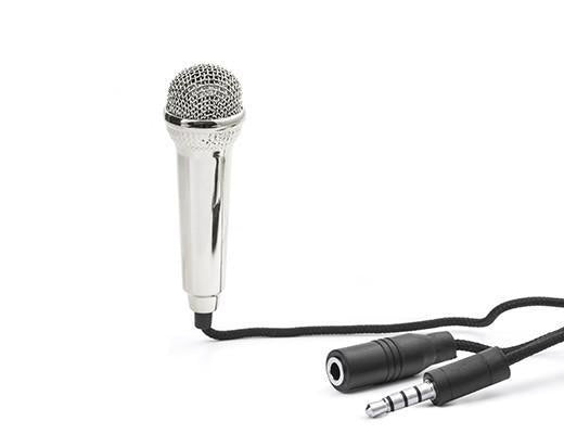 Mini Karaoke Silver Microphone
