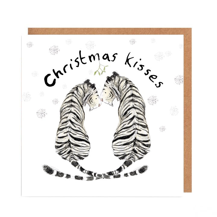 Cecile and Celeste Christmas Kisses Card by Catherine Rayner