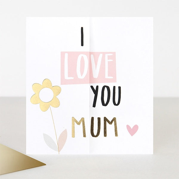 I Love You Mum Fold Out Mothers Day Card