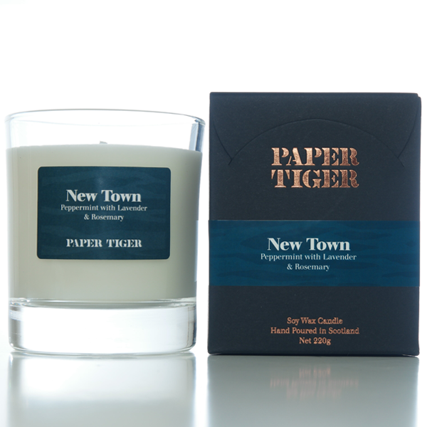 Paper Tiger New Town Peppermint with Lavender & Rosemary Large Candle
