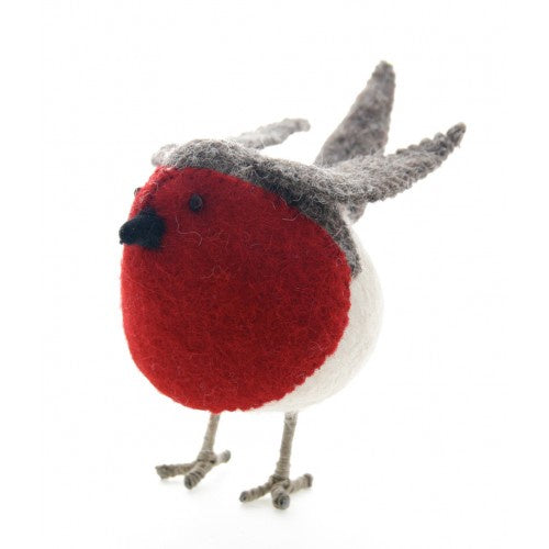 Classic 9cm Semi Standing Robin