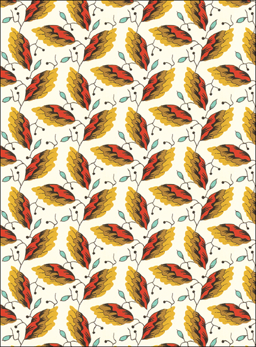 Fire Leaf Mini Card