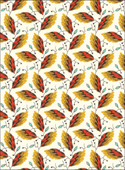 Fire Leaf Mini Card