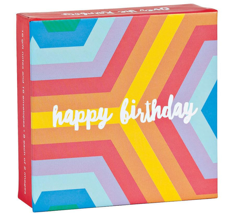 Over The Rainbow Birthday Card Pack