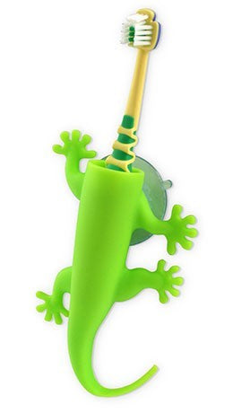 Larry the Lizard Toothbrush Holder Green