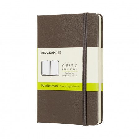 Moleskine Pocket Hardback Plain Notebook Earth Brown