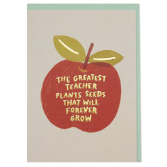 The Greatest Teacher Plants Seeds Cards