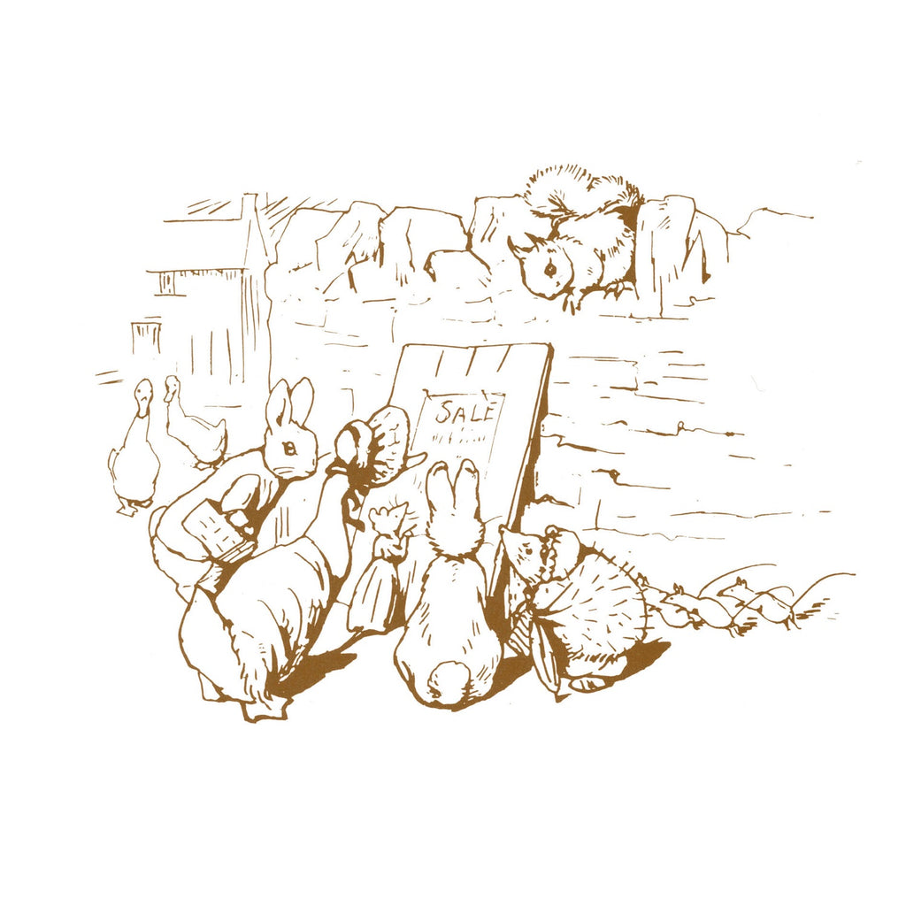 Peter Rabbit Gathering Sketch Card