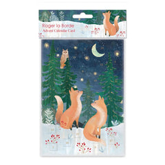 Fluffy Foxes Advent Card