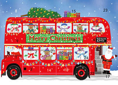 Double Decker Bus Advent Card