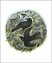Blackbirds and Mulberries Card