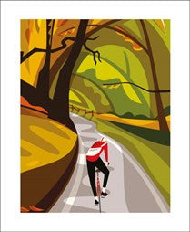 Falling Leaves Blank Card