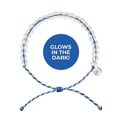 4Ocean Glow In The Dark Abyssal Blue Glow Beaded Bracelet