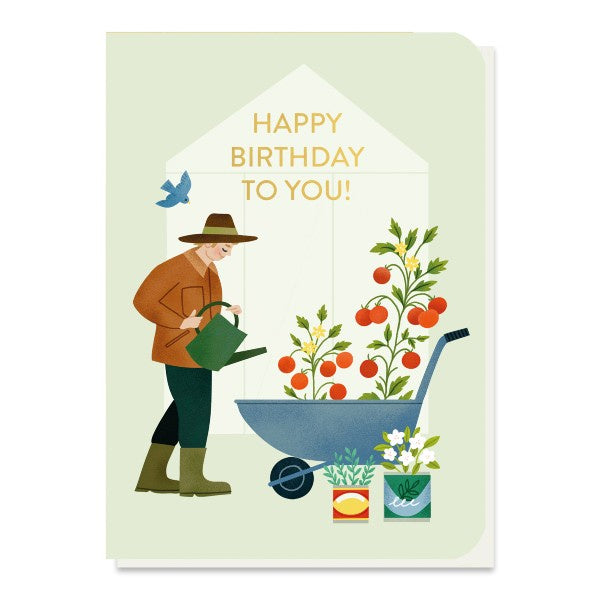 Happy Birthday To You Wheelbarrow Seed Card