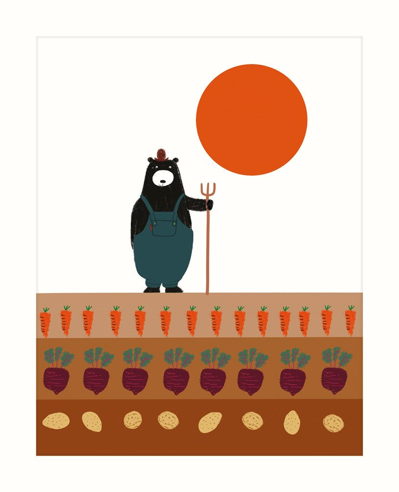 Bear Farmer Card