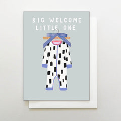 Big Welcome Little One Card