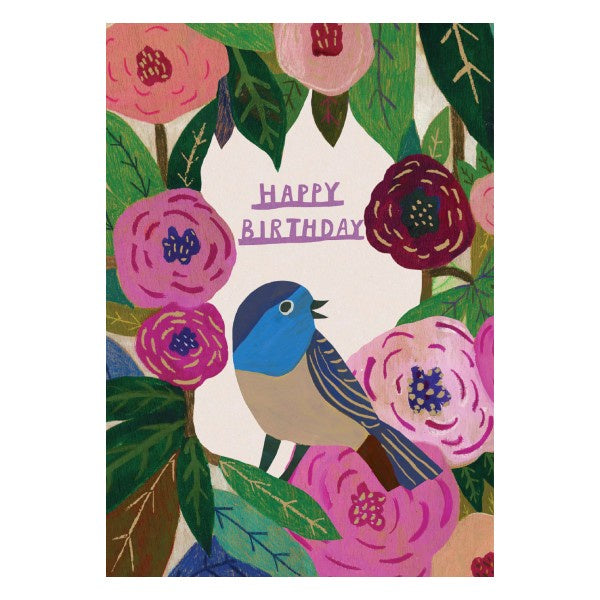 Eastern Bluebird Birthday Card