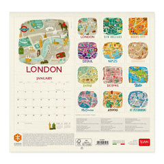 2022 Wall Calendar - World Cities