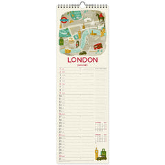 2022 Long Calendar - World Cities