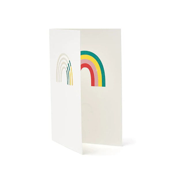 Rainbow Die Cut Card