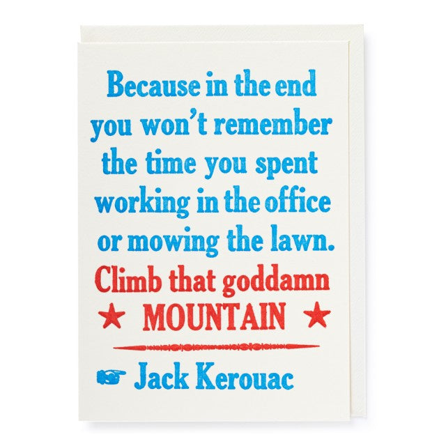 Climb That Mountain Card
