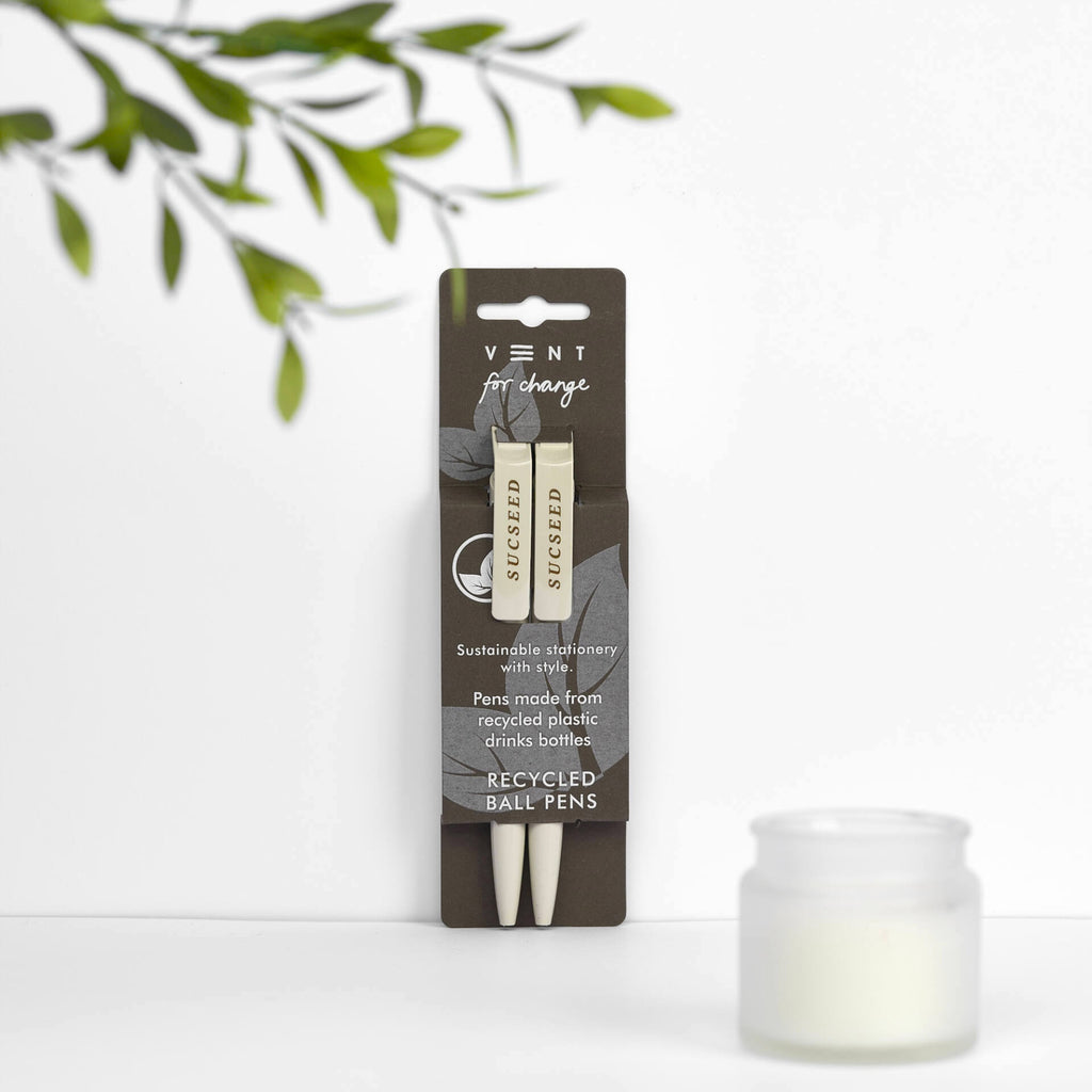 Coffee Recycled Plastic Bottle SUCSEED Pen Set