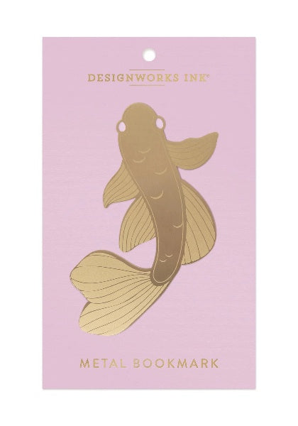 Koi Fish Metal Bookmark