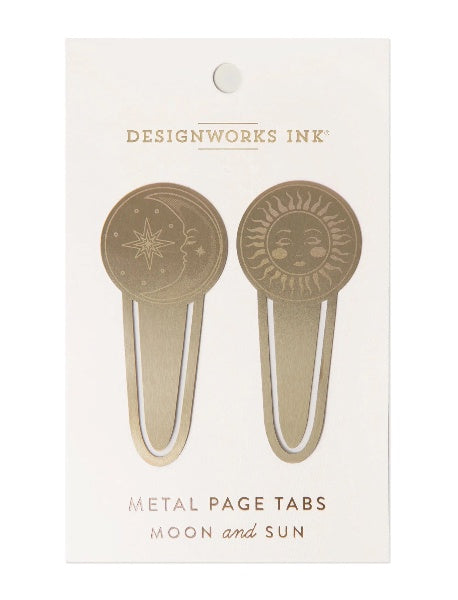 Moon and Sun Metal Page Tabs