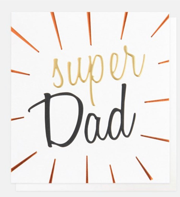 Super Dad Foiled Father's Day Card