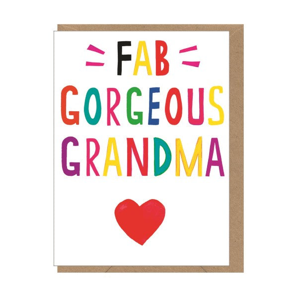 Fab Gorgeous Grandma Card