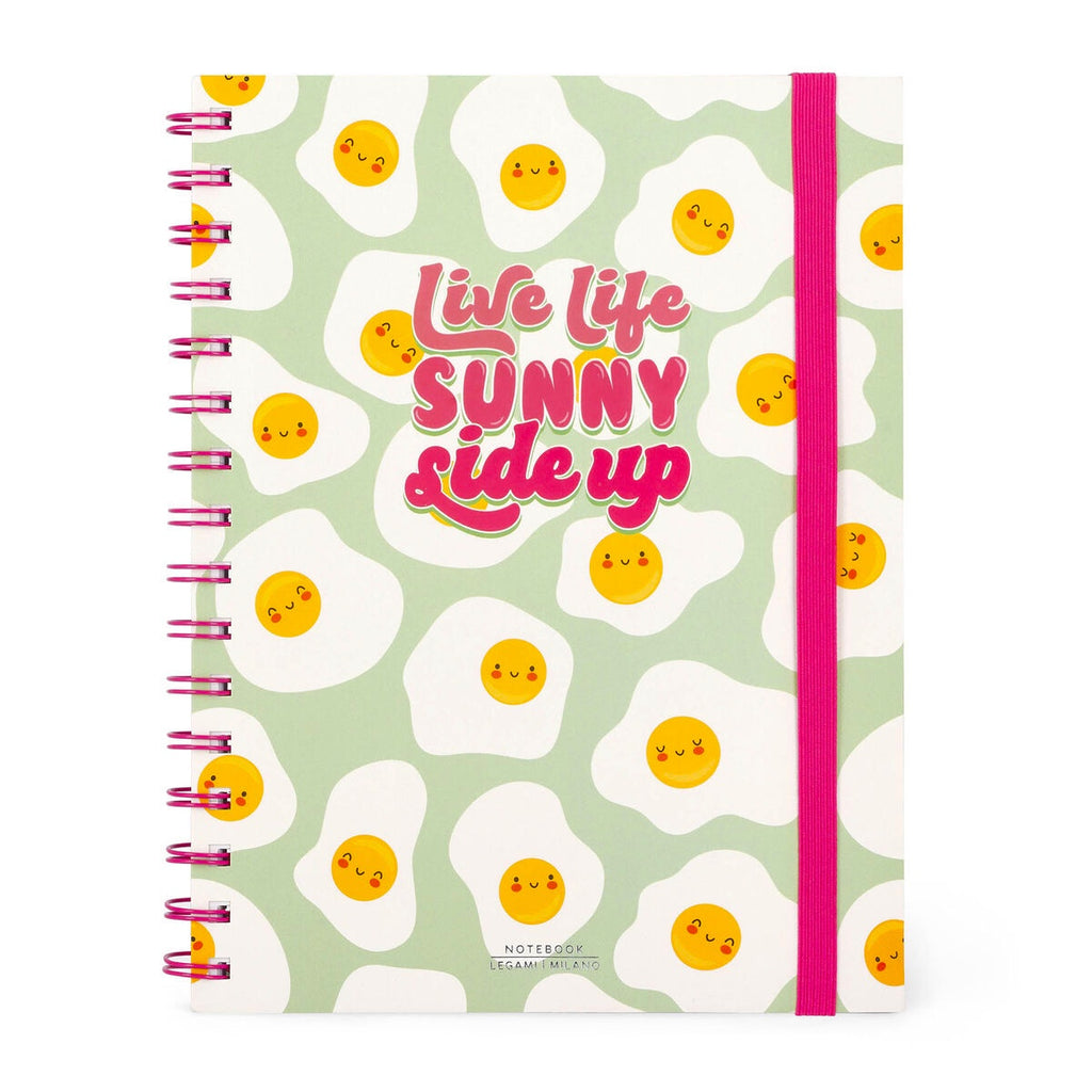 Egg Sunny Side Up A5 Spiral Bound Lined Notebook Paper Tiger
