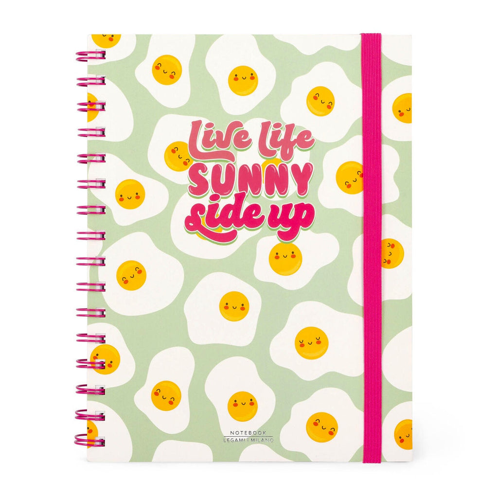 Egg Sunny Side Up A5 Spiral Bound Lined Notebook