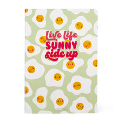 Egg Sunny Side Up Hardcover Medium Lined Notebook