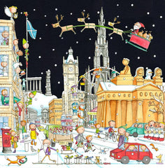 Looking East Along Princes Street Pack of 6 Christmas Cards