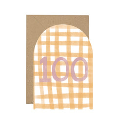 100 Curved Card