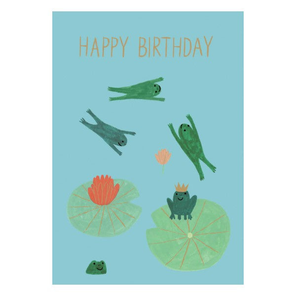 Birthday Frogs Card