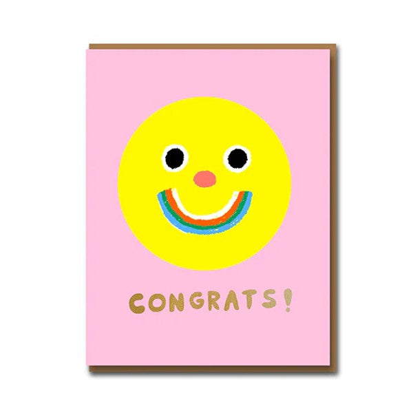 Happy Face Congrats Card