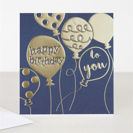 Happy Birthday Balloons Card