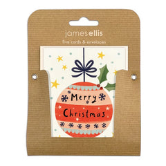 Christmas Bauble Pack of 5 Cards