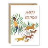 Dog Walk Happy Birthday Card