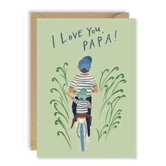 I Love You Papa Bike Father’s Day Card