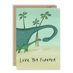 Love You Forever Dinosaur Card