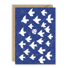 Thank You Flock Of Birds Box of 6 Cards