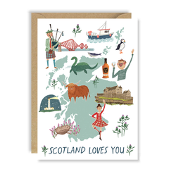 Scotland Loves You Box of 6 Cards