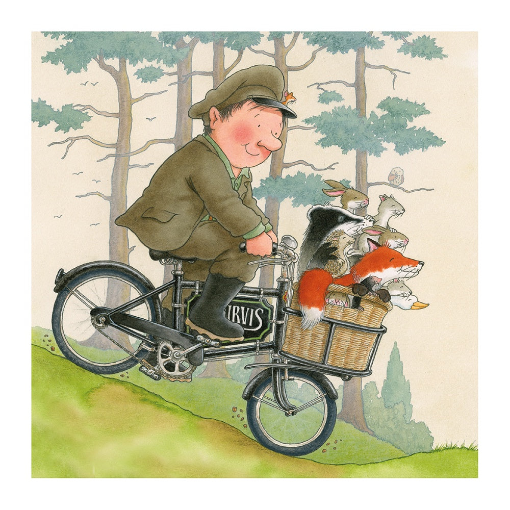 Percy the Park Keeper Bike Card