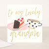 To My Lovely Grandma Birthday Card
