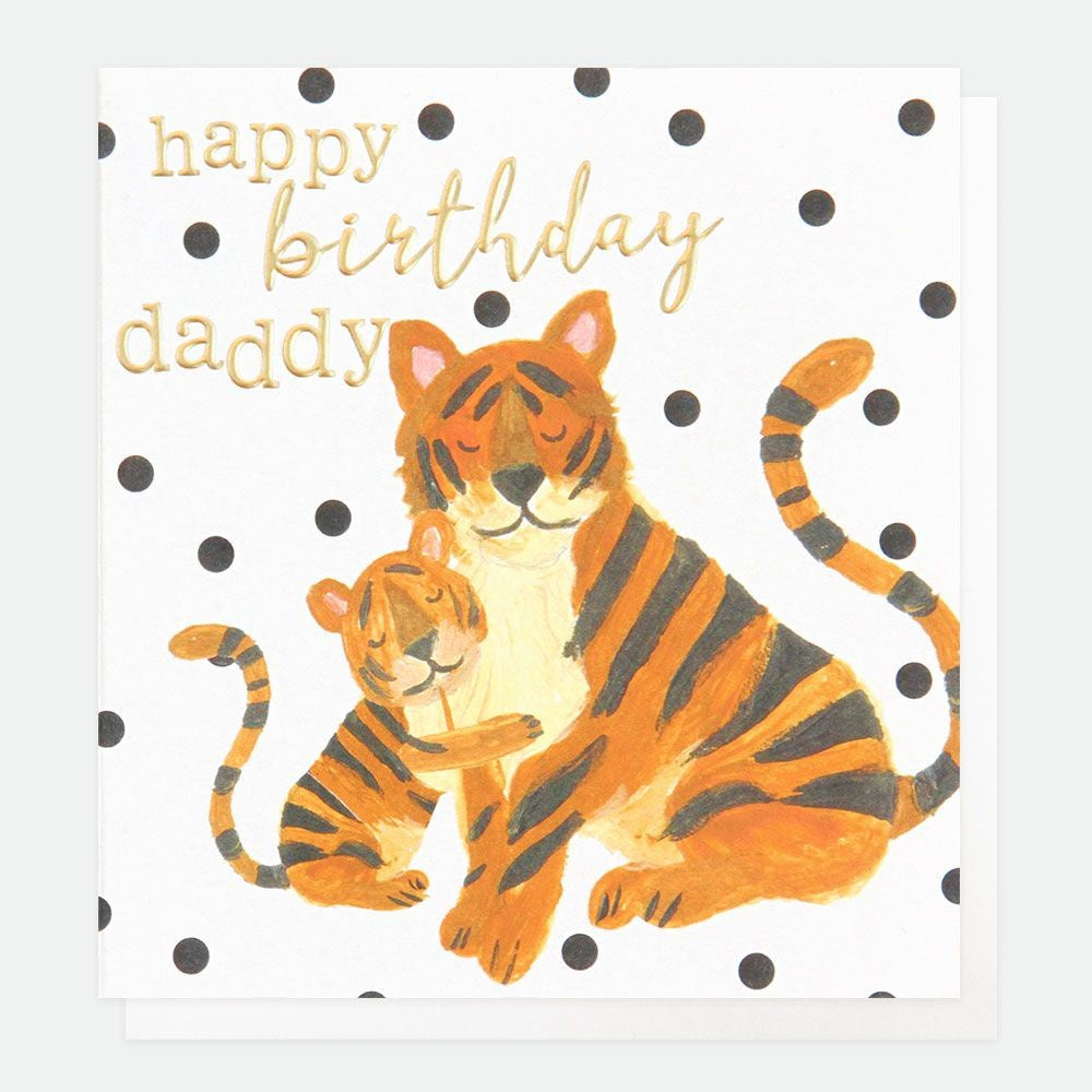 Happy Birthday Daddy Tiger Card