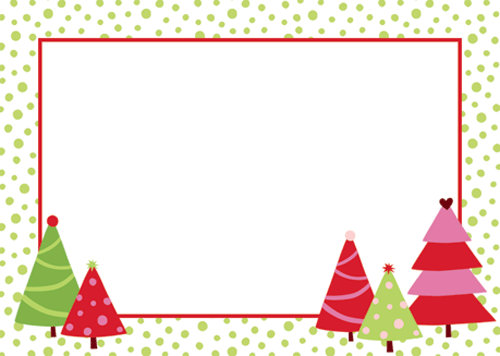 Pack of 10 Calico Trees Place Cards