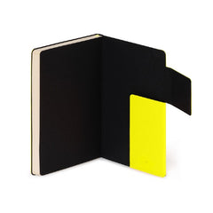 Medium Lined Neon Yellow Notebook